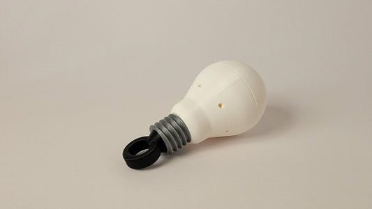 Light bulb shaped scent container for K9 nose work and scent detection training