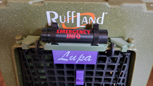 Ruffland Kennel emergency contact information container