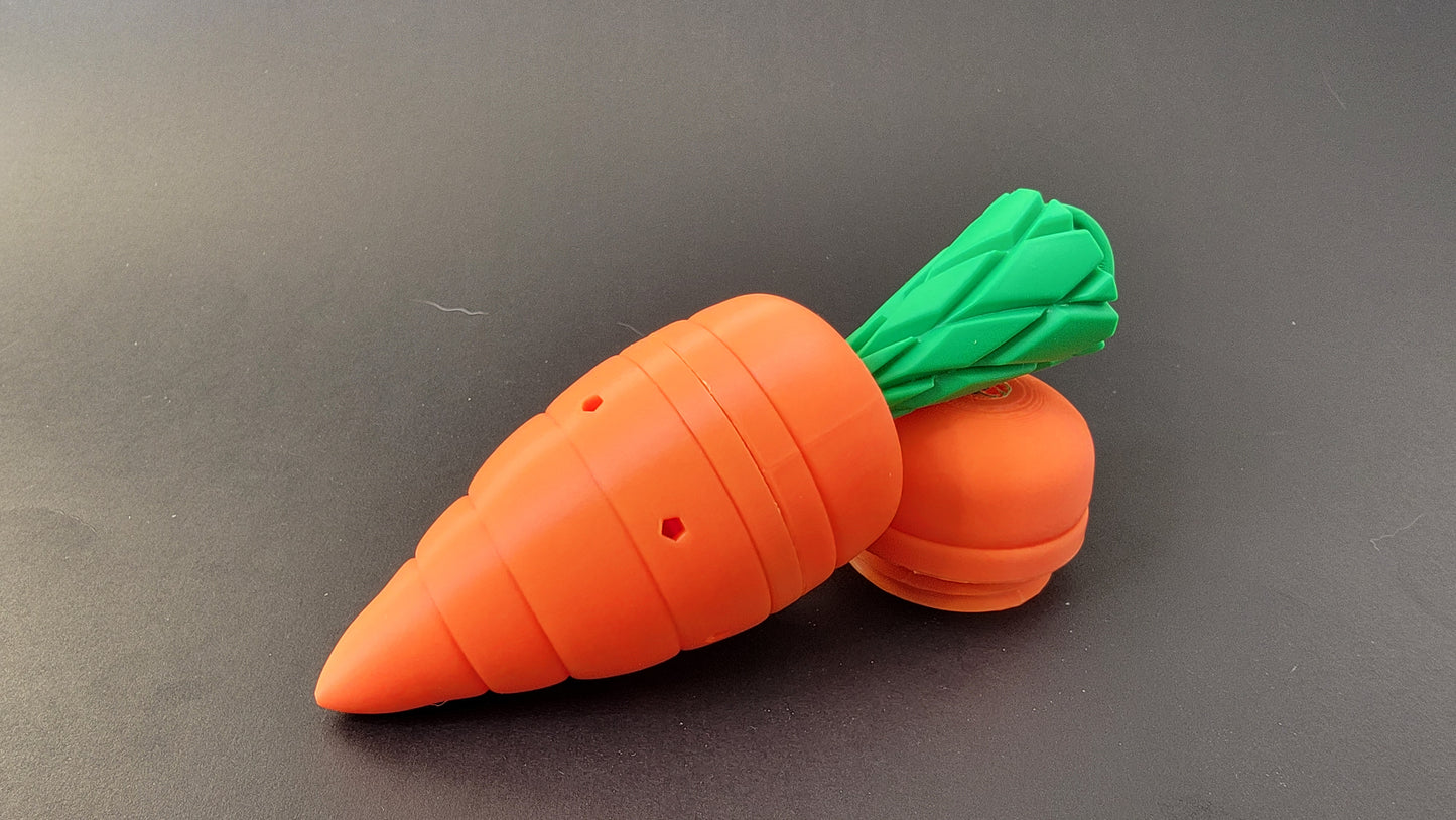Easter carrot aerial scent hide for nose work searches, K9 detection training container