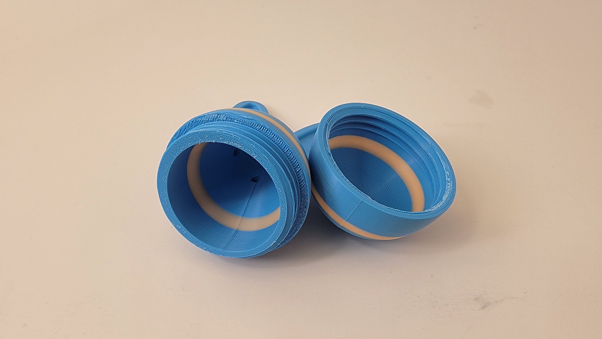 Inside of Easter egg hide showing scent vent, nose work training container detail