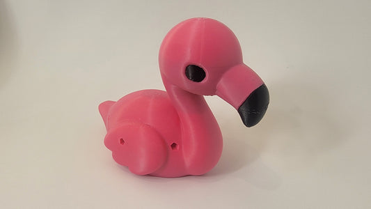 Cute flamingo scent hide for nose work, ABS plastic K9 detection container