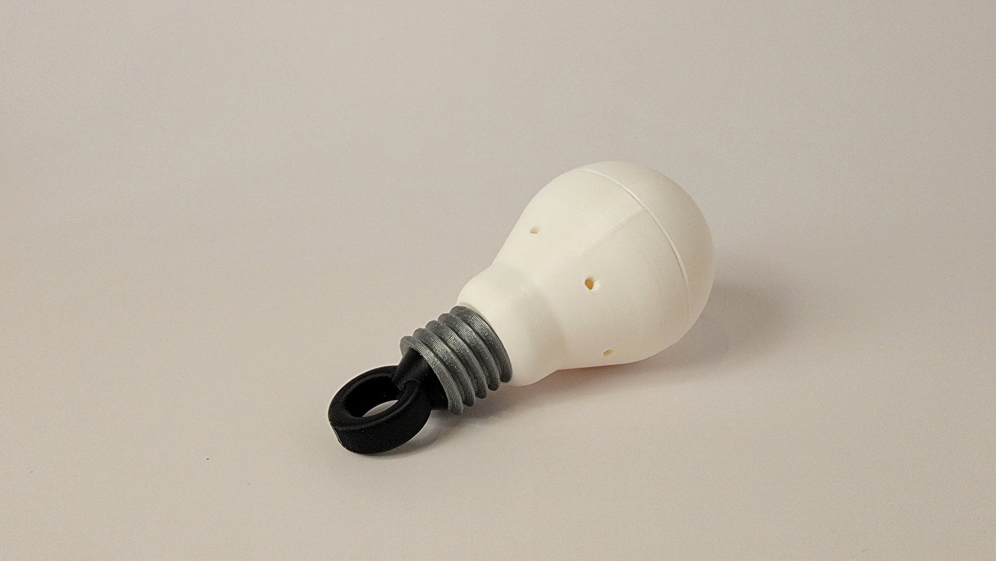 Light bulb shaped scent container for K9 nose work and scent detection training
