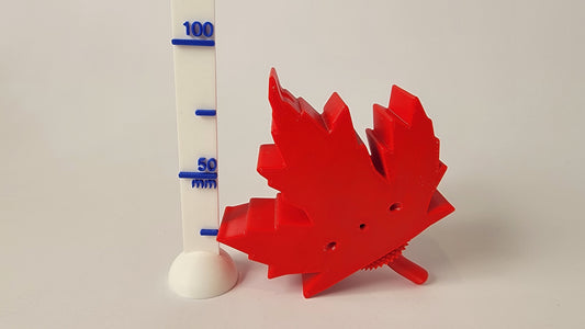 maple leaf shaped scent container for K9 nose work and scent detection