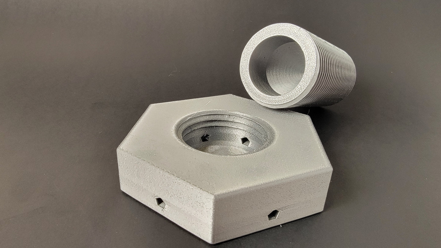 Inside of bolt shaped hide for K9 scent detection training or competition