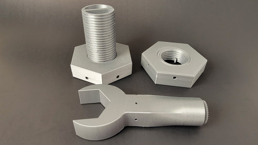 Nut, bolt, and wrench scent hide set of 3 for nose work training