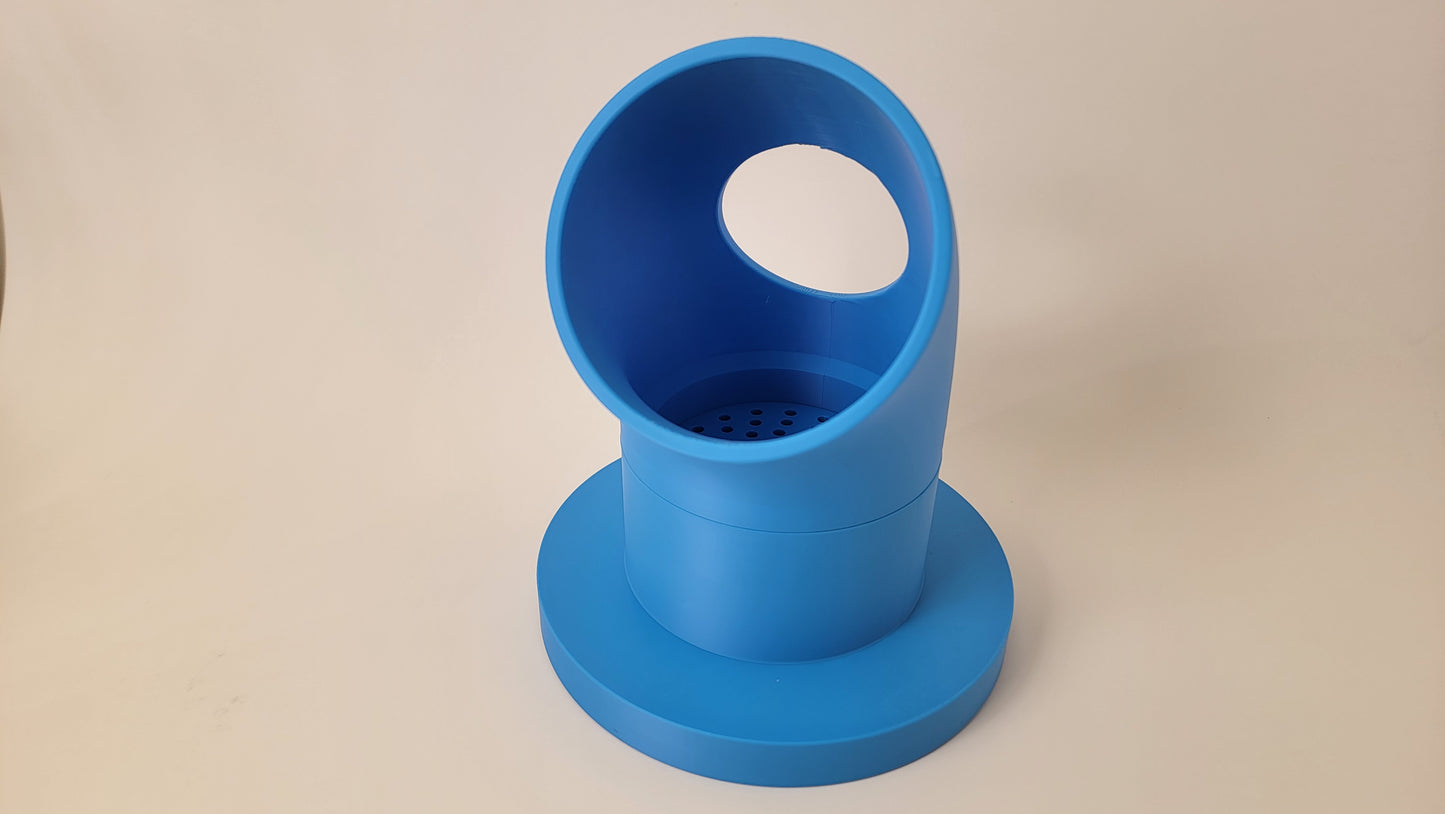 Close up of pairing pipe interior for nose work scent training 