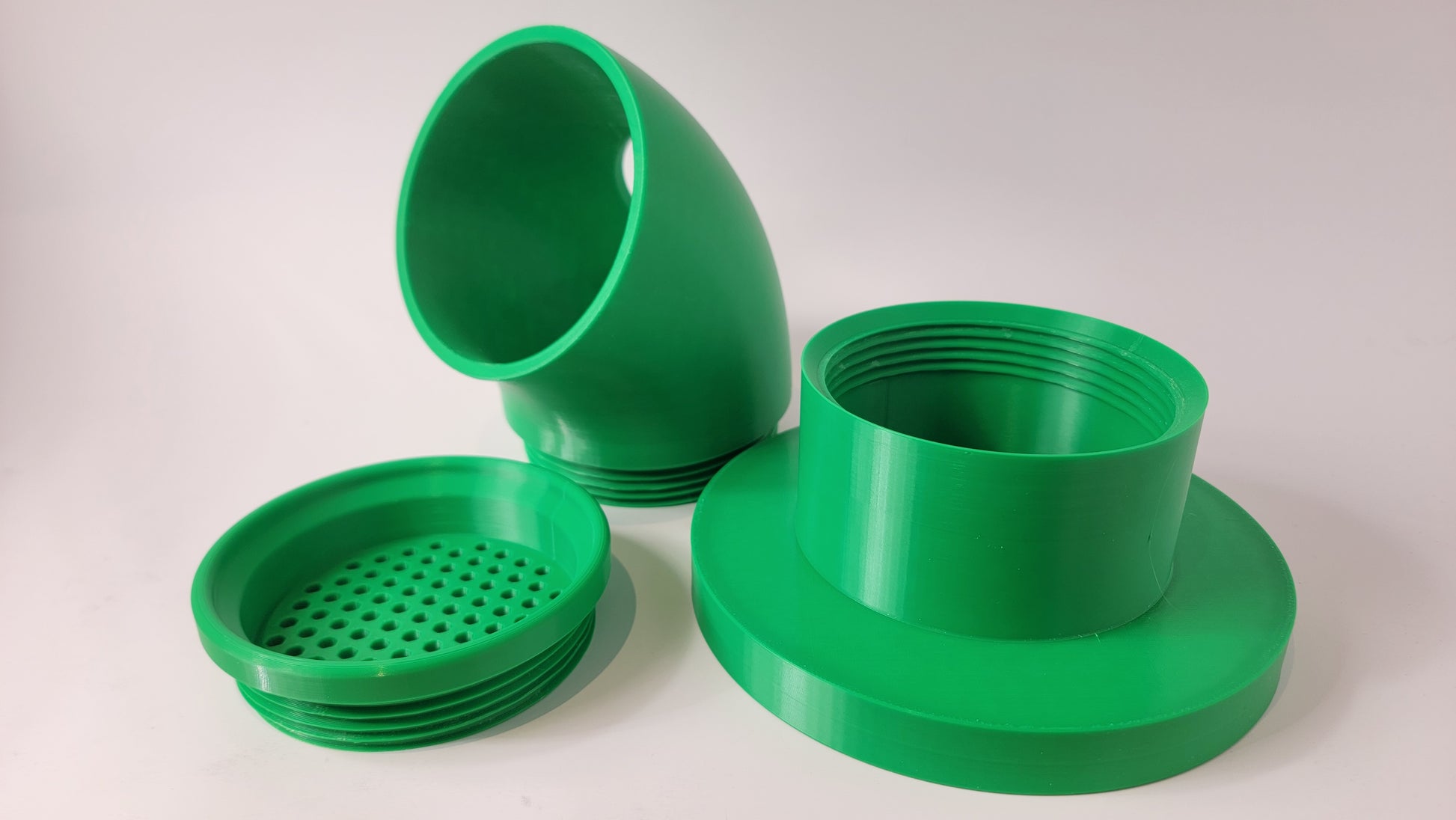 Disassembled scent pairing pipe and bowl used in K9 nose work training