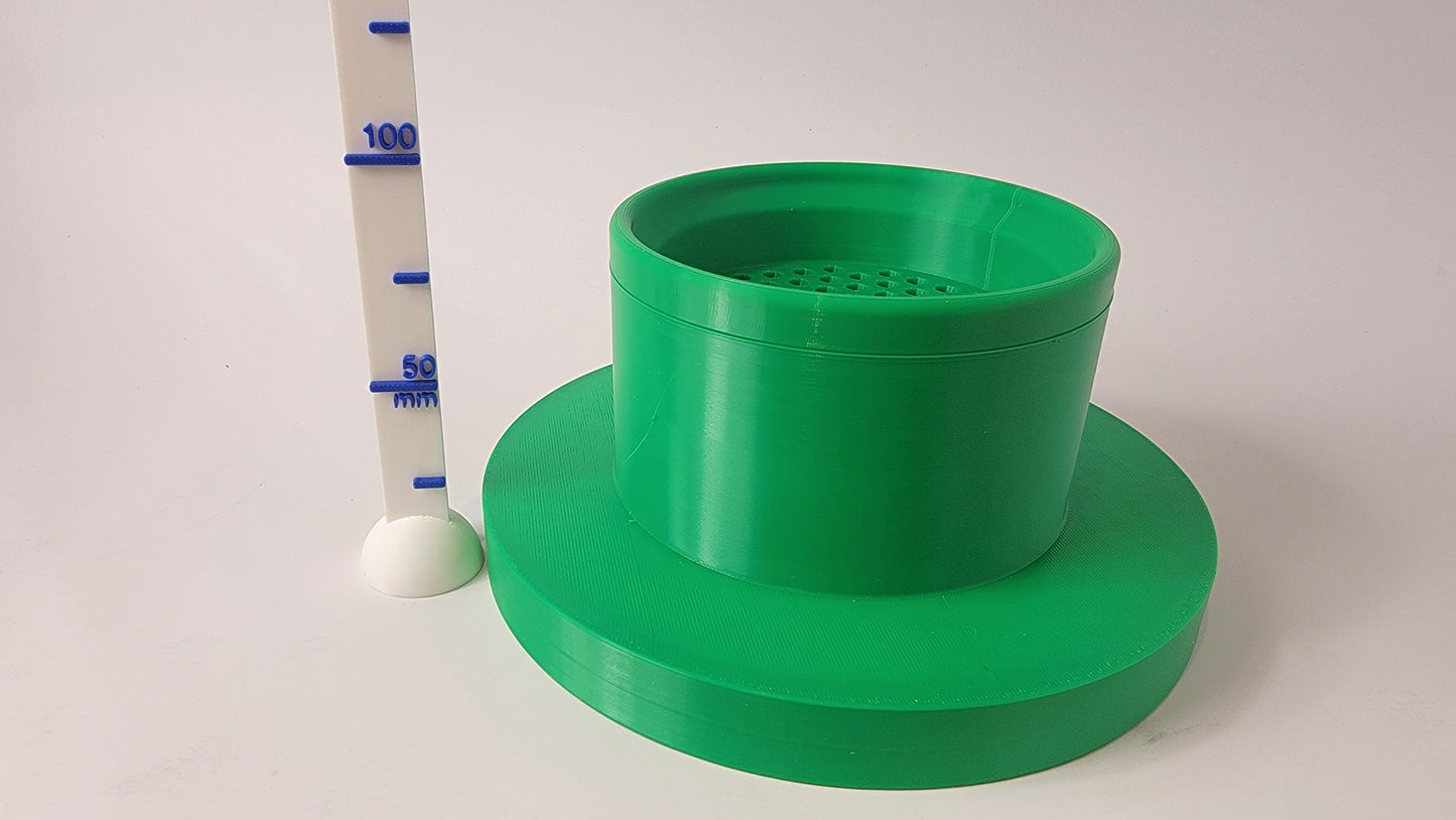 Size of scent pairing bowl used in introduction to K9 nose work.