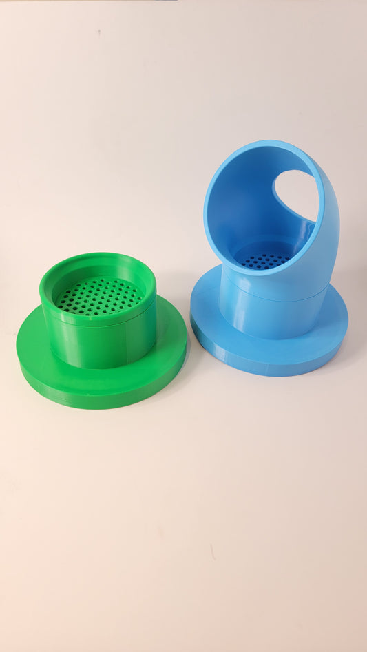 Scent training pairing pipe and bowl set for nose work odour introduction