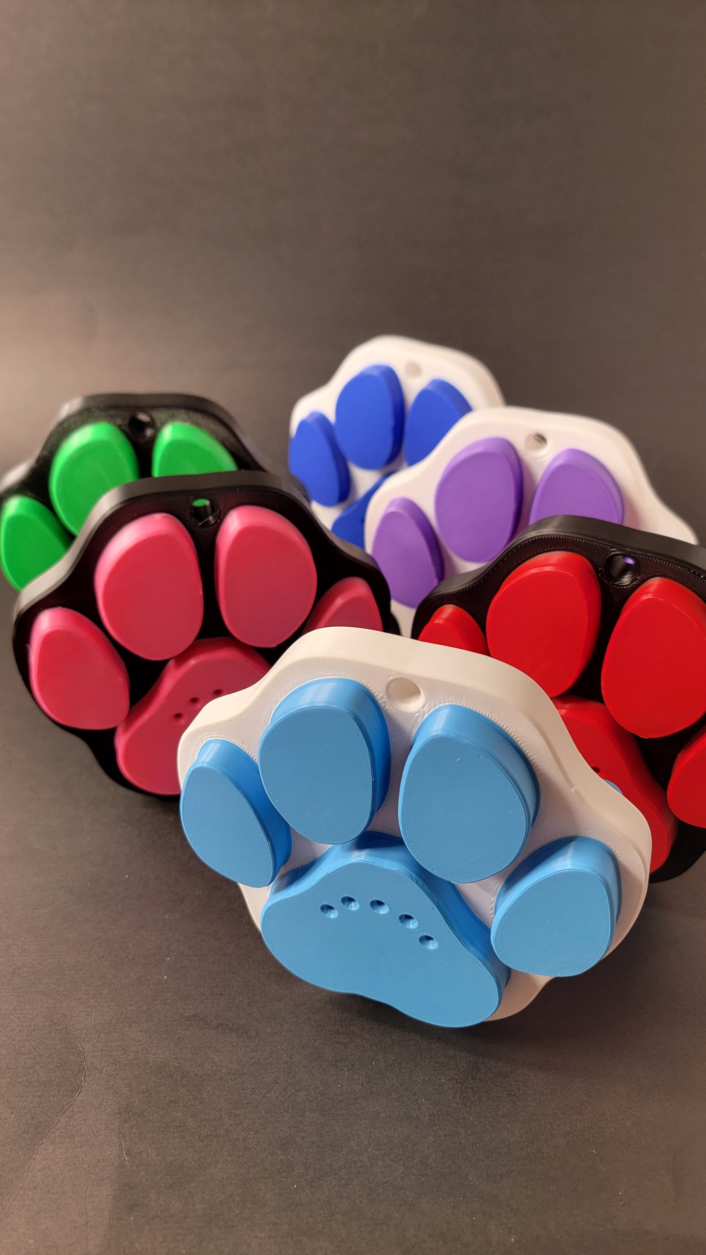 Paw print scent work hide aerial or ground