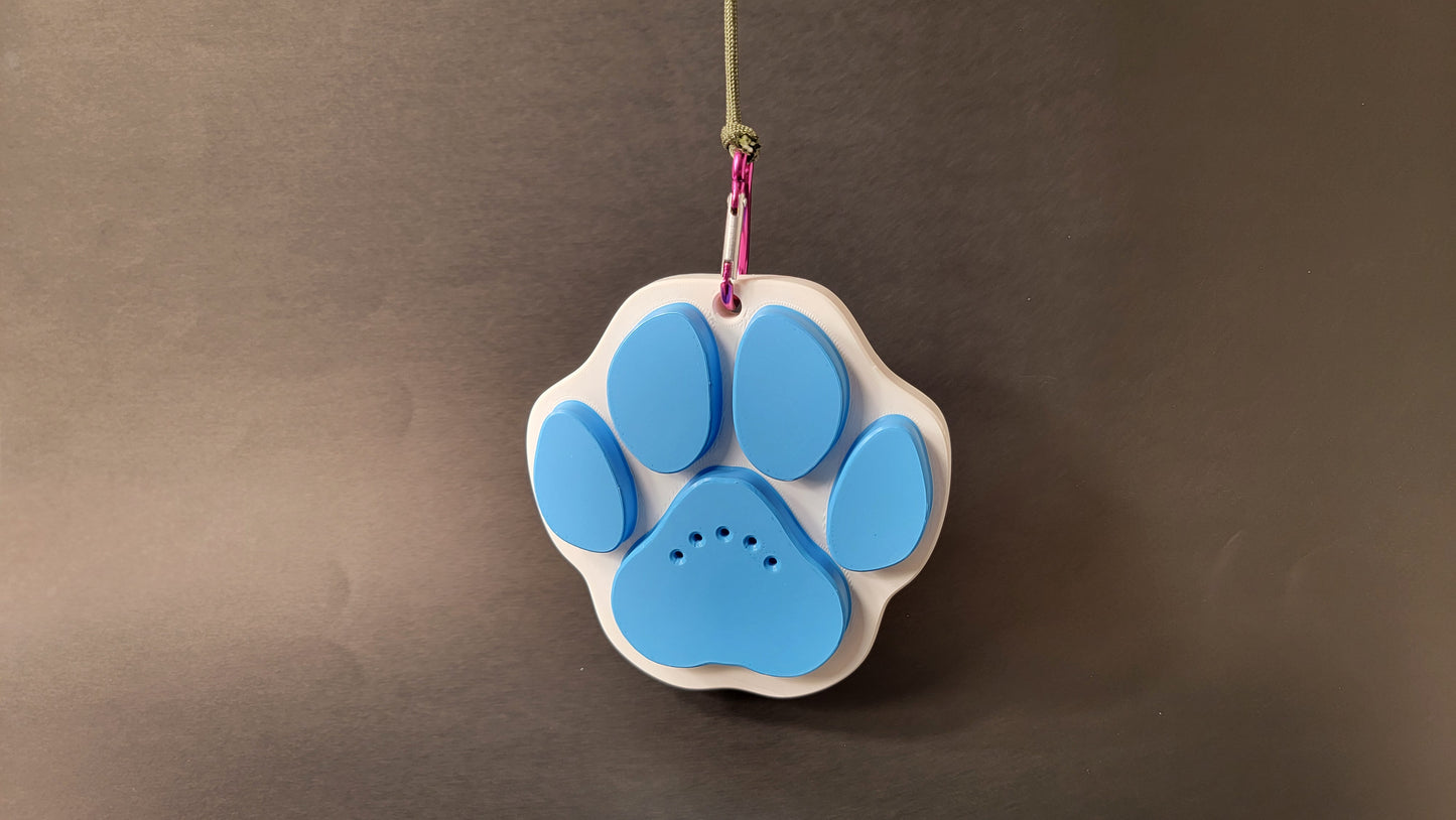 Aerial paw print scent hide