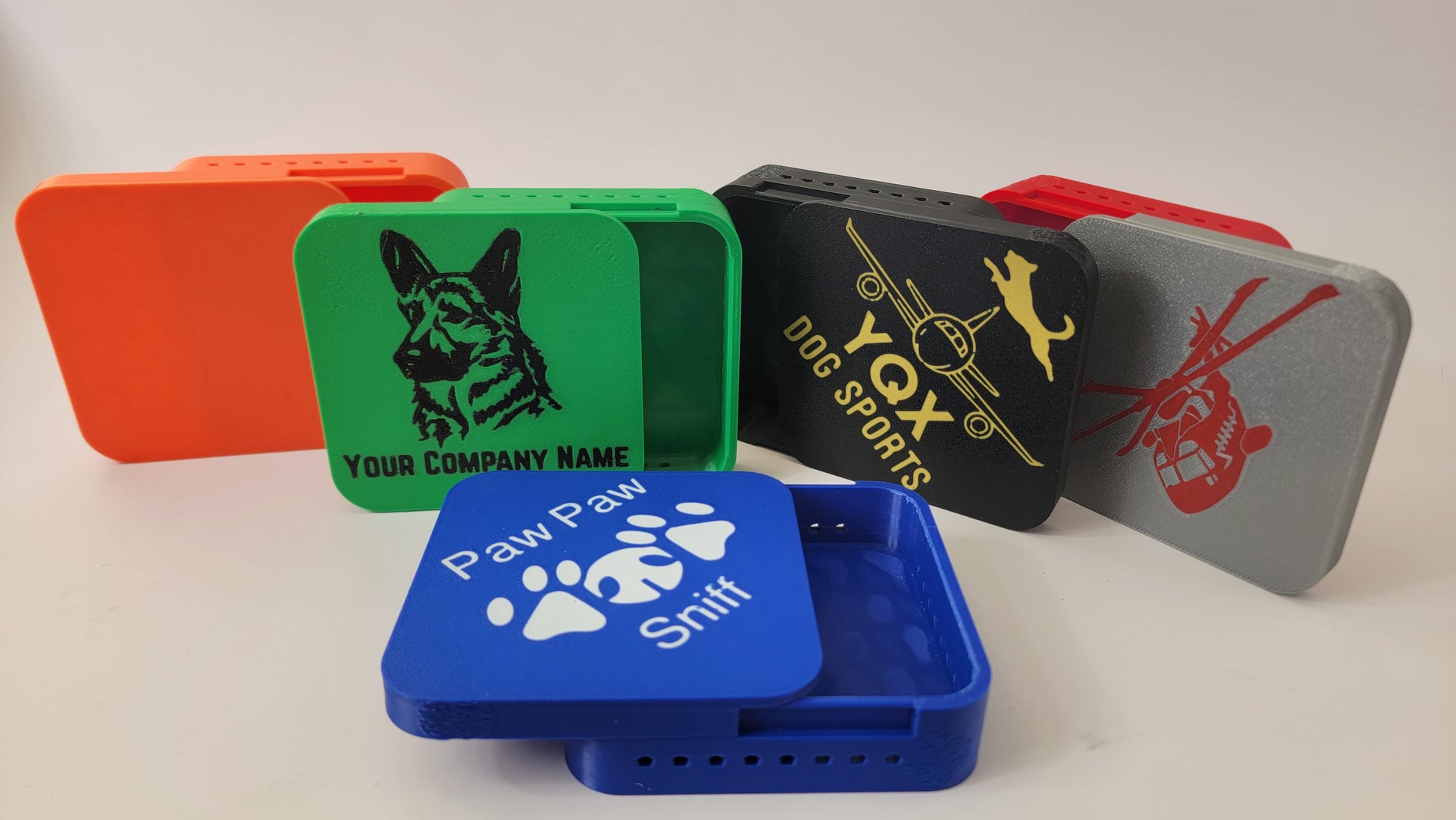 Tile scent hides for nose work, custom colour options available