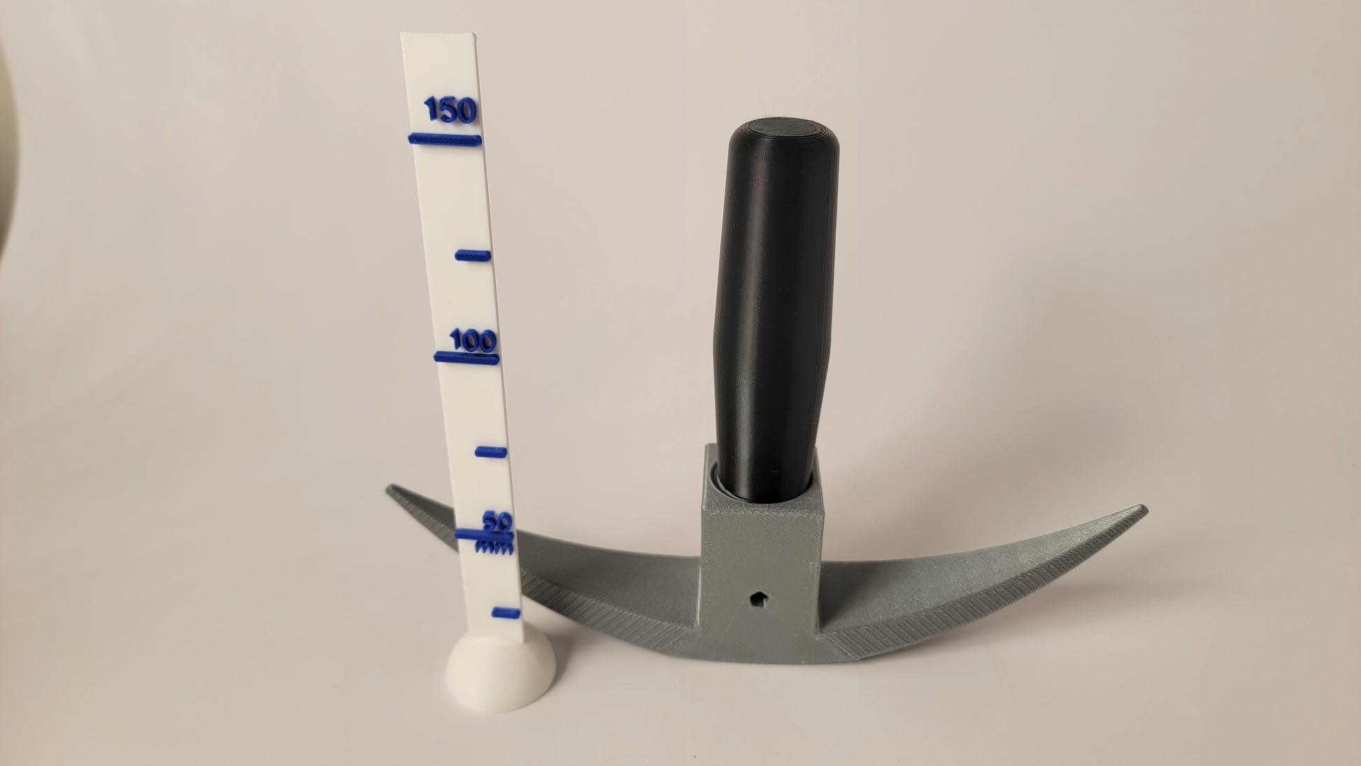 Pickaxe scent hides for K9 nose work, realistic tool shapes for search training