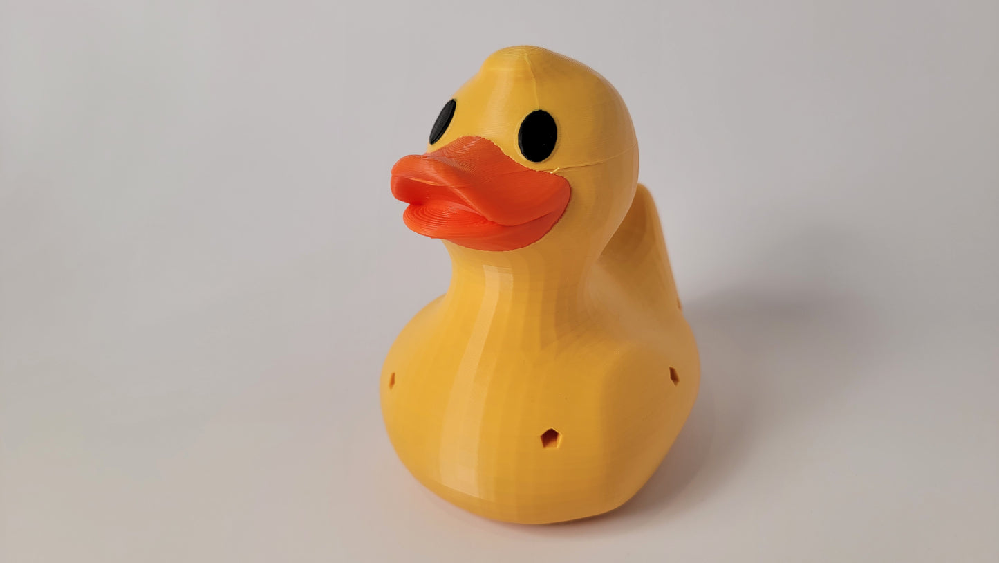 Toy duck shaped scent hide for nose work training, novelty K9 scent detection container